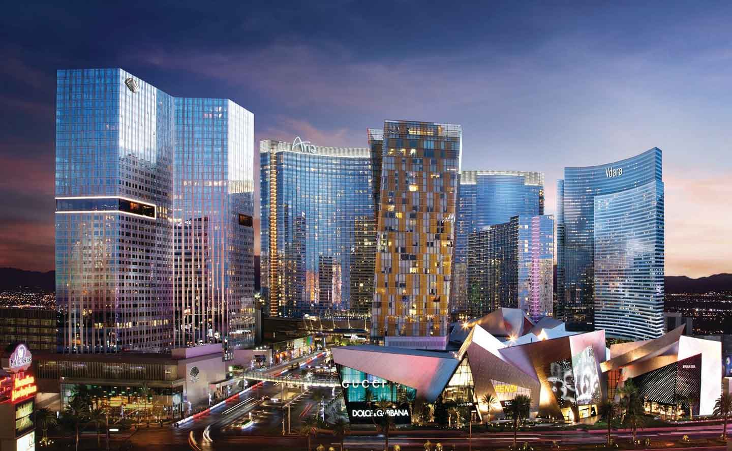 City Center highrise condos on the Las Vegas strip